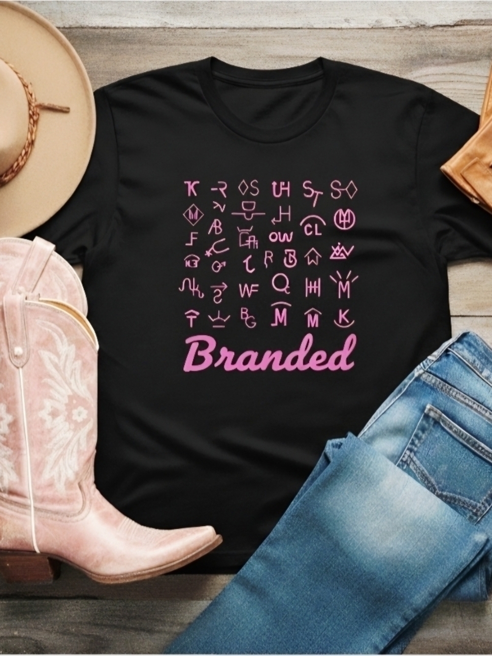 Western Cattle Brands Tee • Ranch Life Graphic Shirt • Cowboy Cowgirl Rodeo Top